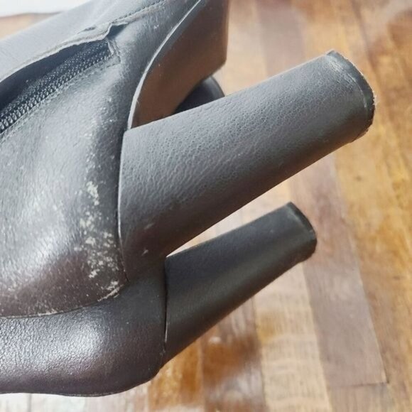 Steve Madden Janicee Black Double Zipper Ankle Boot 7.5 M - Picture 14 of 16